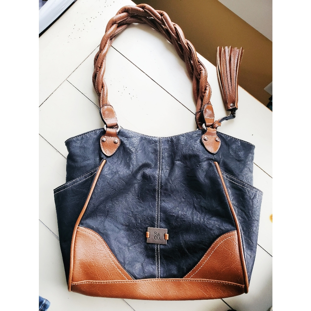 Style &Co. Black Faux Leather Shoulder Bag